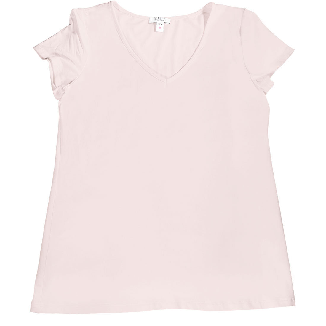 Tee-shirt encolure v à manches courtes